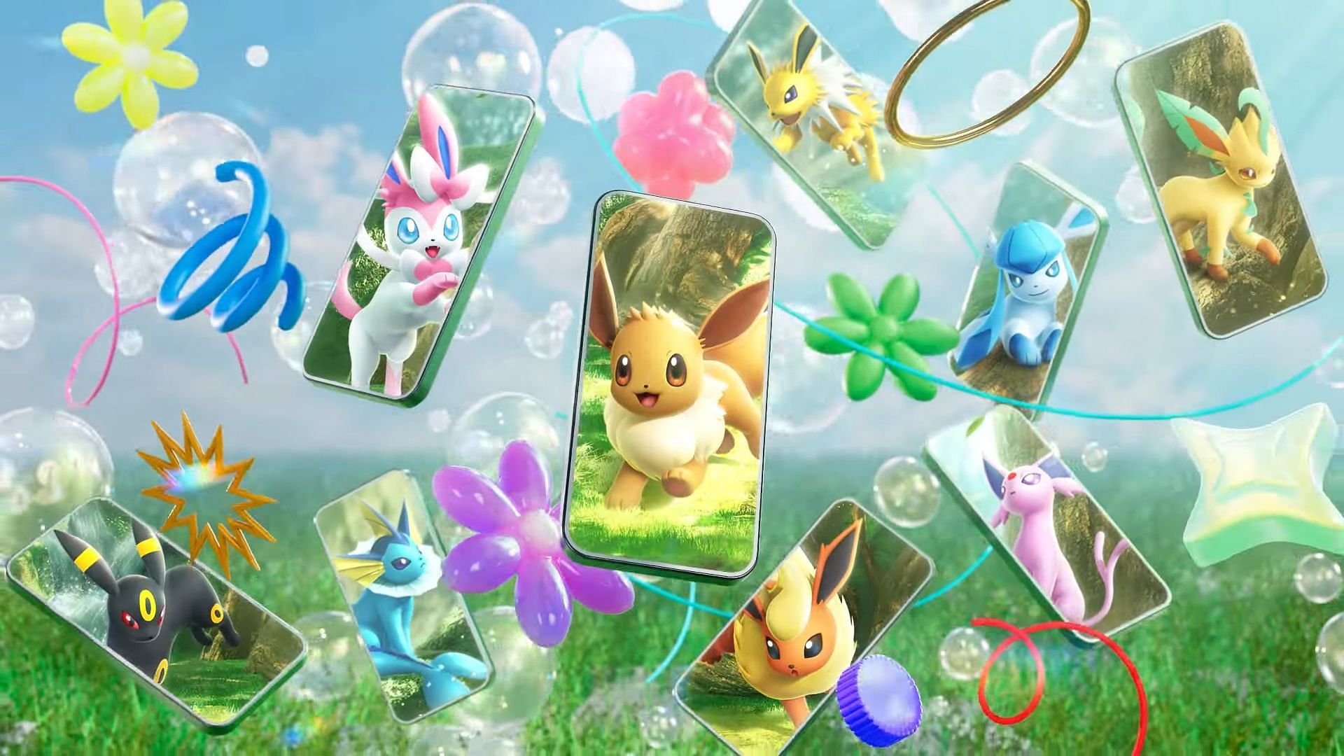 The A3b Eevee Grove set (Image via The Pokemon Company)